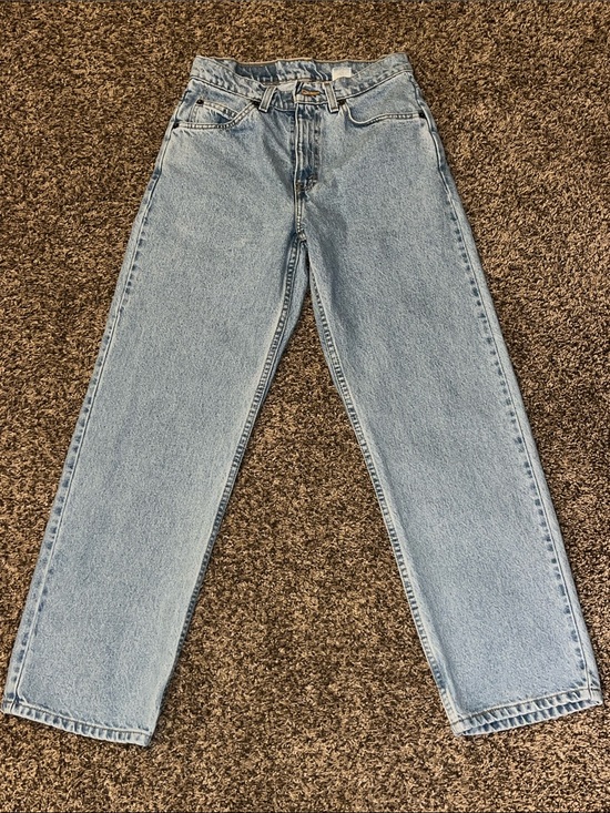 Levi's Denim - 90’s Vintage Levi's 562 Student - Light Blue Student- Loose Jeans. Orange tab!